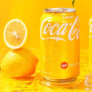 香港进口港版可口可乐柠檬可乐汽水芬达网红碳酸饮料330ml*6罐装