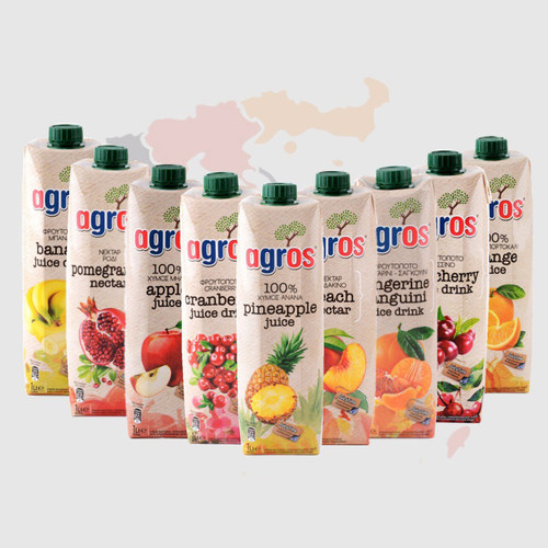 希腊进口agros莱果仕果汁饮料