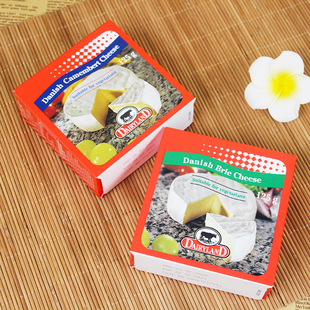 Camembert Cheese丹麦进口琪雷萨金文笔奶酪白霉芝士即食干酪125g