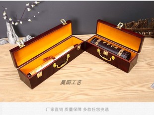 定制香樟木书画字画礼盒卷轴盒子画密封筒锦盒收纳收藏盒木质包邮