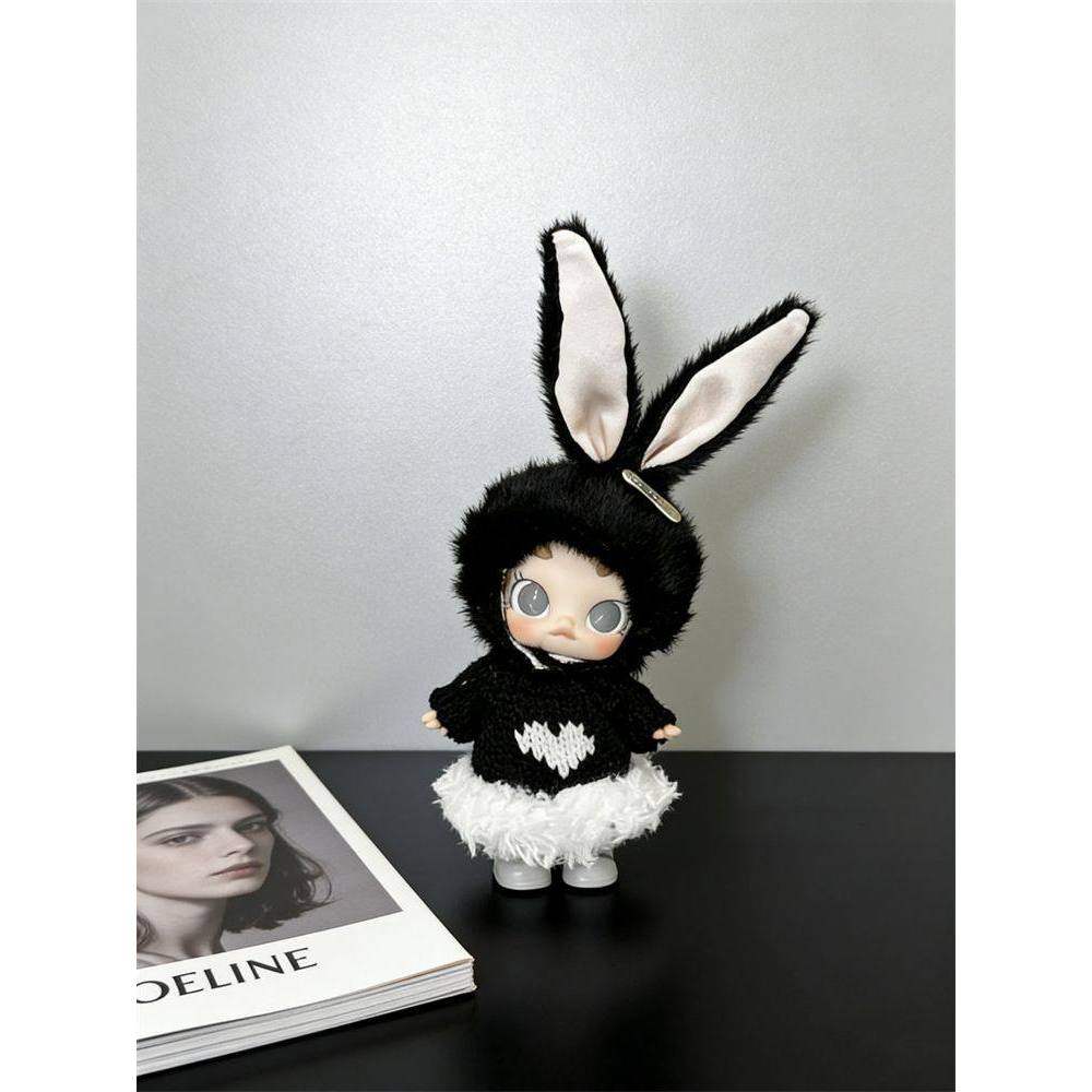 Molly积极入冬baby molly可爱娃衣着替玩偶衣服套装超萌黑色兔子,模玩/动漫/周边/娃圈三坑/桌游,潮玩娃衣,淘宝优惠券,粉丝福利购,淘宝优惠卷