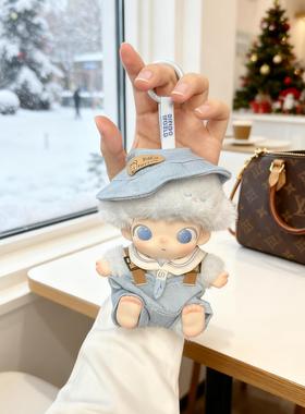 DIMOO娃衣DIMOO新品新生日记娃衣潮玩公仔衣服替换装蓝色工装裤