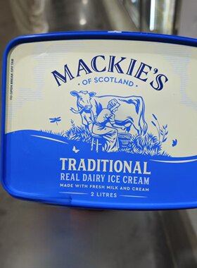 Costco开市客代购英国进口mackie's传统牛奶冰淇淋1.08kg 顺丰