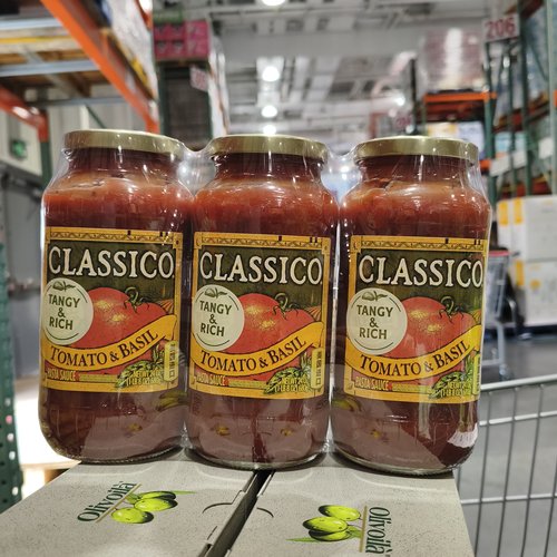 开市客代购 美国进口CLASSICO意面酱番茄罗勒风味680g 意面披萨酱