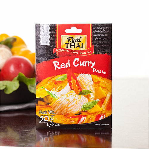 泰国进口丽尔泰Real Thai 红咖喱酱 Red Curry Paste 50g