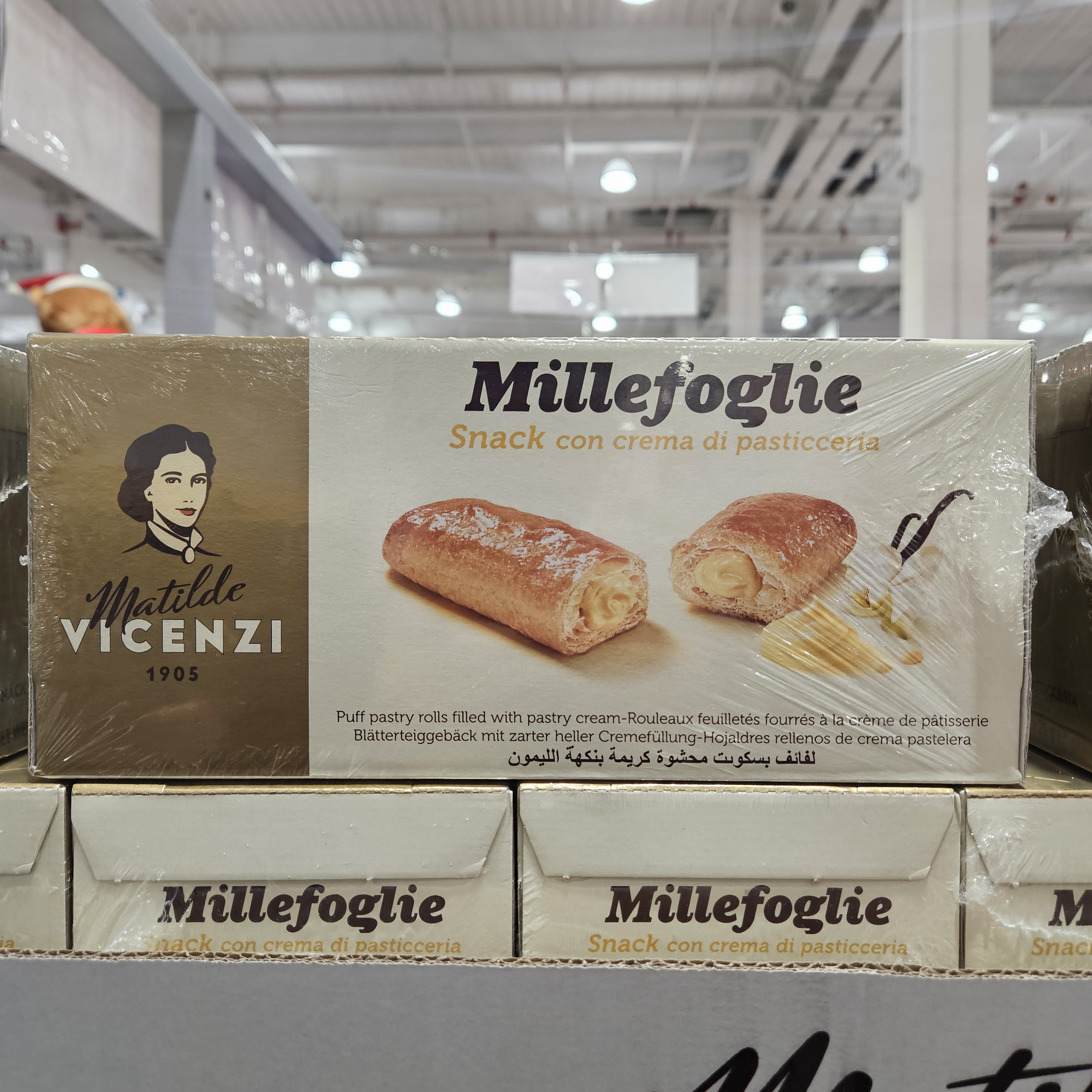 开市客代购 意大利进口维西尼奶油味夹心直条饼干600g(25g*24)