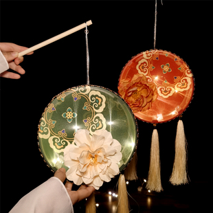 手提灯笼中国风复古风宫廷宫灯儿童花灯汉服跳舞蹈阑珊处道具成品