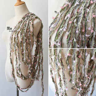 针织毛绒线编织材料创意改造花边辅料婚庆捆绑裙边蛋糕装饰条面料