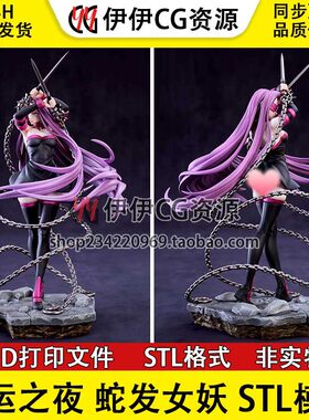 Rider Fate 命运之夜 蛇发女妖 骑阶美杜莎已分件手办模型STL数据