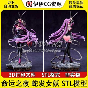 Rider Fate 命运之夜 蛇发女妖 骑阶美杜莎已分件手办模型STL数据