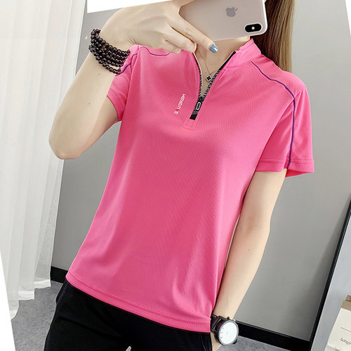 夏季速干衣女运动徒步短袖t恤薄T