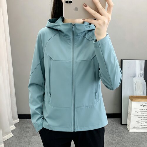 加绒休闲外套女款秋季软壳冲锋衣