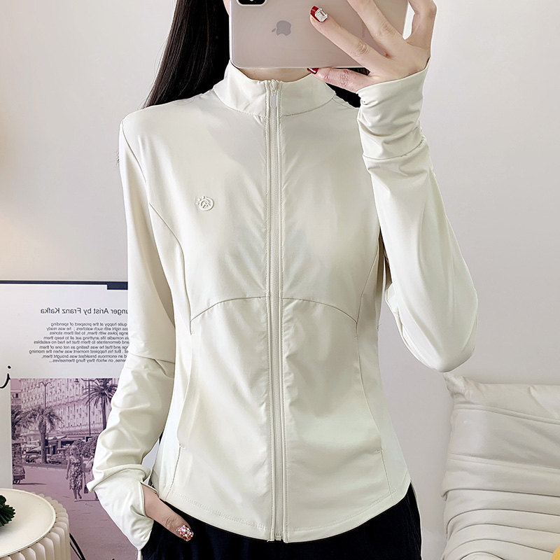 探拓冰丝防晒衣女款夏季2025新款凉感透气防晒服外套防嗮立领开衫