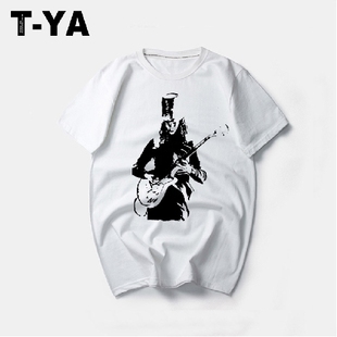 buckethead摇滚衣服 桶哥 枪花GUNS N' ROSES音乐短袖t恤男女定制