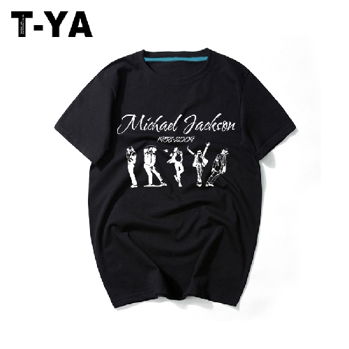 Michael Jackson迈克尔杰克逊t恤短袖圆领纯棉流行音乐潮欧美范T