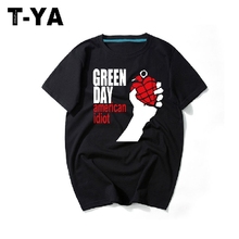 新款欧美朋克摇滚Greenday绿日乐队宽松短袖t恤 男女同款多款T恤