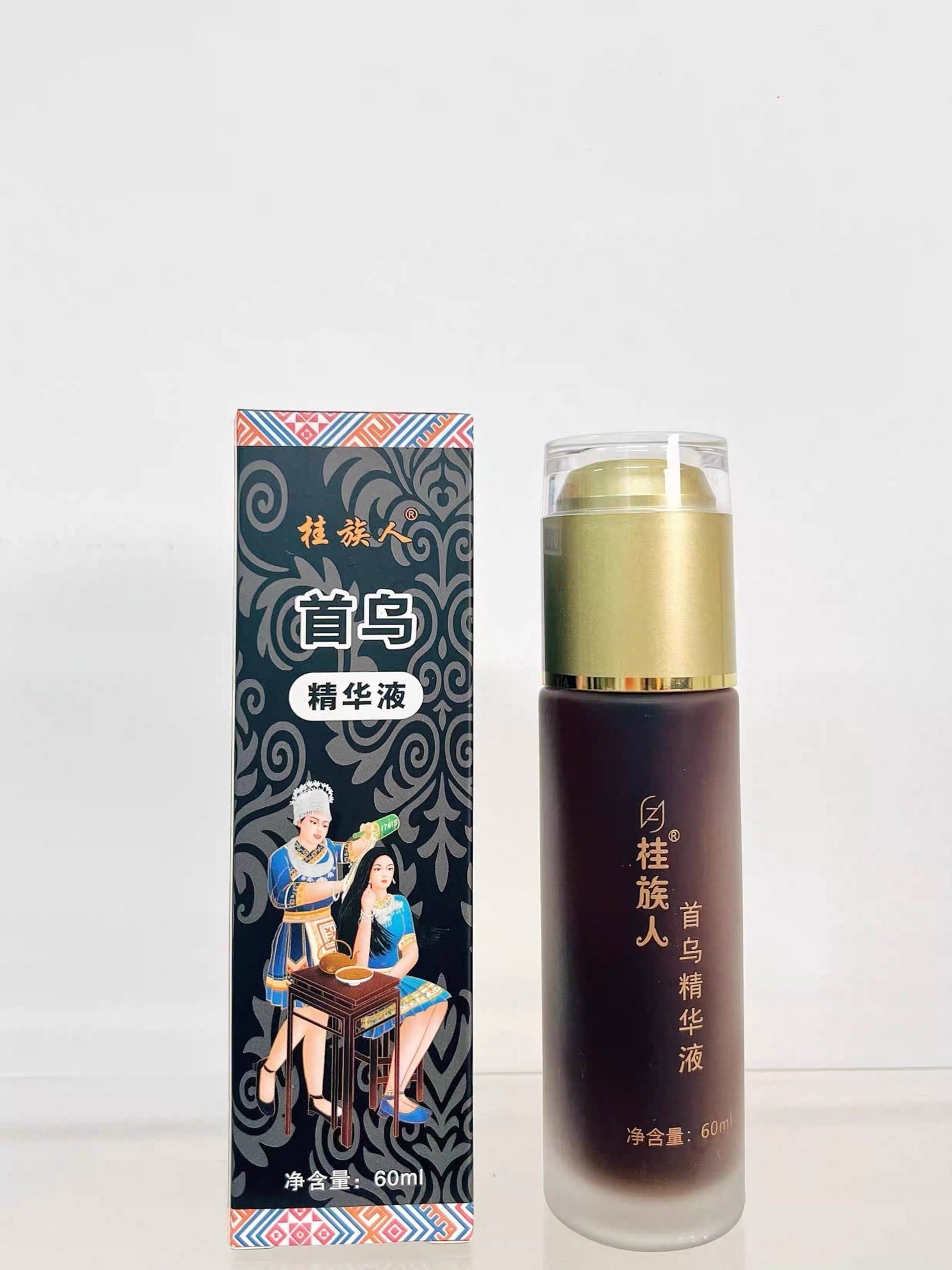 【花粉团购】桂族人首乌精华液高复购头发白转黑毛囊滋养液60ml