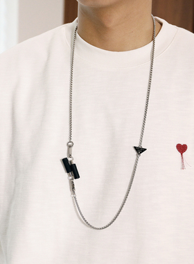 Extfine秋季极简claenfit百搭竹节棉舒适高级感宽松圆领长袖T恤男