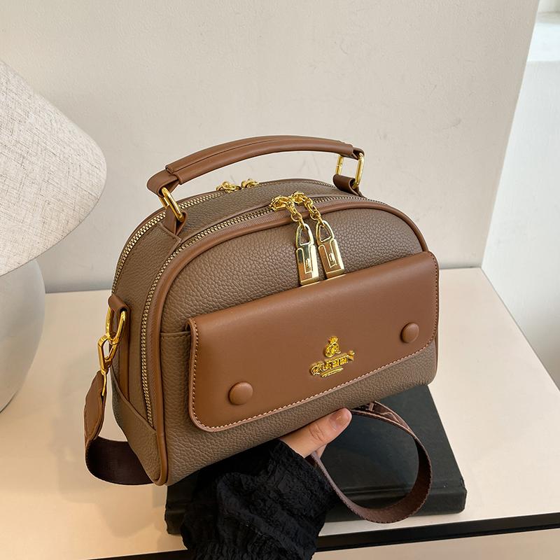 高级洋气包包女大容量新款撞色潮时尚百搭单肩斜挎包高级感枕头包