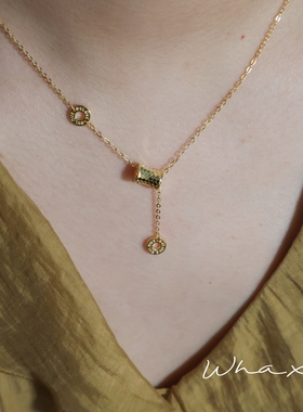 万花筒 | Whaxle 轻奢蜂巢小蛮腰万花筒鱼鳞流苏项链锁骨链