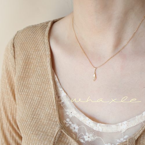 香槟 | Whaxle 天然黄水晶菱形切割轻奢镶钻高级镀金项链锁骨链