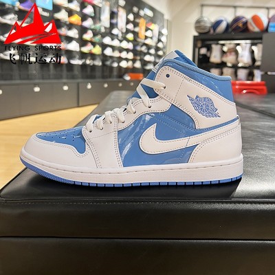 Nike耐克男鞋2025春季JORDAN AJ1蓝白时尚高帮休闲板鞋FZ2142-114