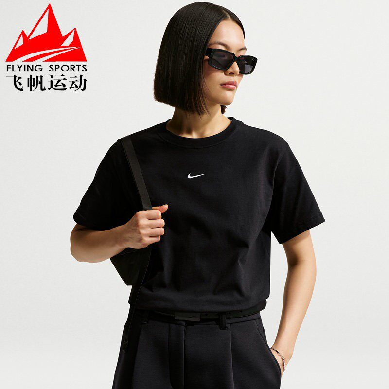 Nike耐克女装2026夏Oversize纯棉宽松运动休闲短袖T恤 IH7602-010
