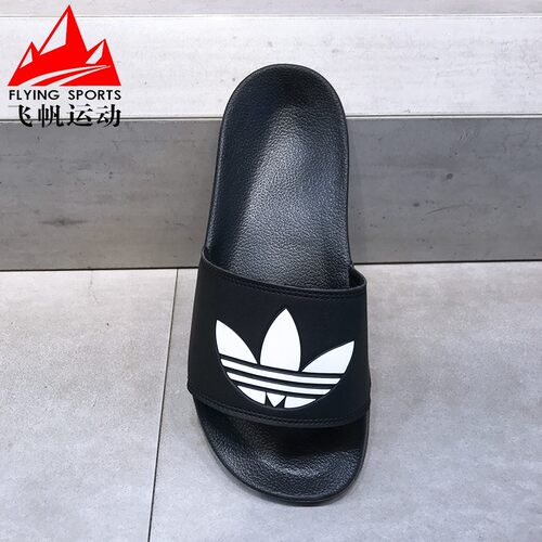 阿迪达斯三叶草男女拖鞋2024夏ADILETTE轻便防滑运动一字拖FU8298