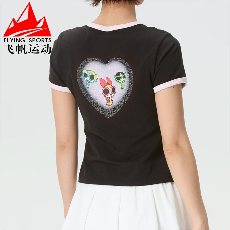 彪马女装2026夏飞天小女警联名印花百搭休闲运动短袖T恤637865-01