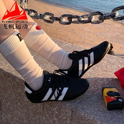 阿迪达斯三叶草男女2025春季薄底跆拳道文化复古休闲运动鞋JS1193