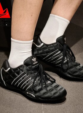 阿迪达斯三叶草男女鞋2025秋季经典复古薄底赛车休闲运动鞋JS0286