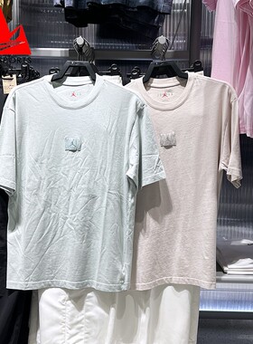 耐克男装2025秋纯棉宽松舒适篮球运动休闲短袖上衣HQ8939-034-104