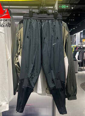 耐克女裤2025冬季高弹力速干修身小脚跑步健身运动长裤HV6089-010