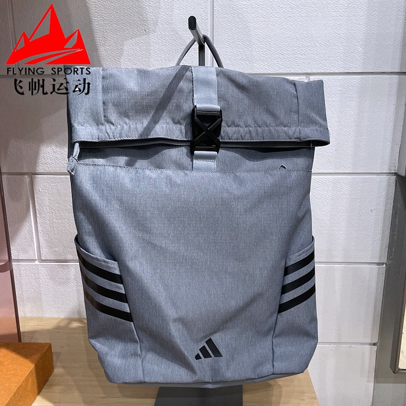 阿迪达斯男女包2025夏大开口大容量健身训练运动休闲双肩包JY4767