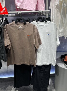 耐克女子2026新款Sportswear宽松印花运动短袖T恤 IR7589-121-214