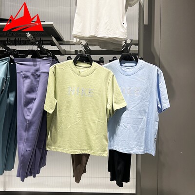 Nike耐克2025秋新款女装日常百搭复古简约休闲短袖II0446-397-441