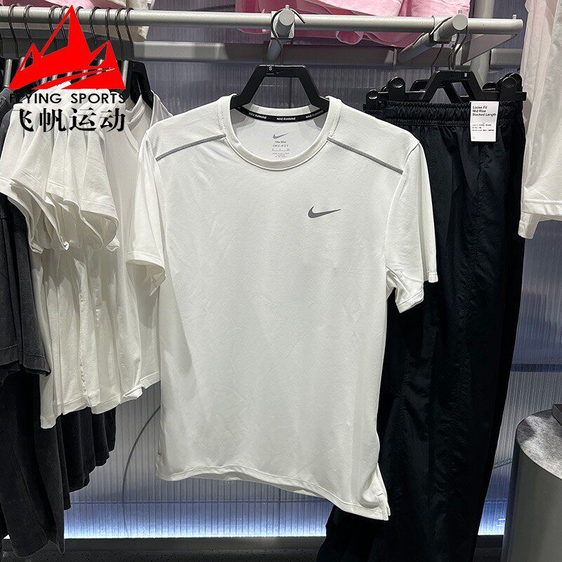 耐克男装2026夏新款简约速干透气健身跑步运动短袖T恤 IF2083-100