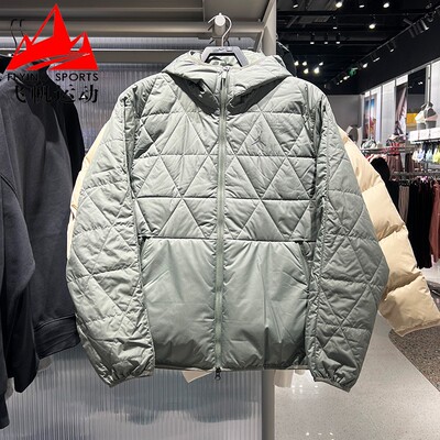 NIKE耐克男装2026春防风拒水宽松菱格运动连帽夹克外套FZ3163-351