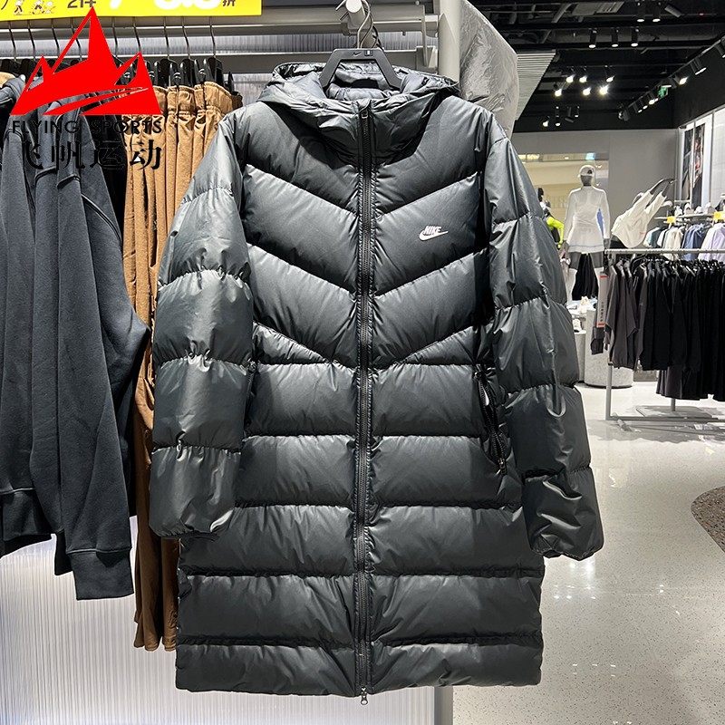 耐克羽绒服男装2025冬风行者保暖防风拒水宽松连帽外套HV2720-010