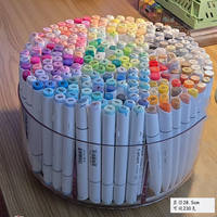 Marker pen storage rack, slanted pen holder, acrylic stationery, colored pens, pencils, dormitory desktop organization, bean curd packaging tube thumbnail 3