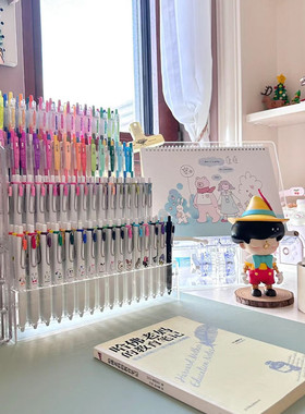 亚克力笔架孔装钢笔插文具店进口流水台文创单只装多功能收纳展示