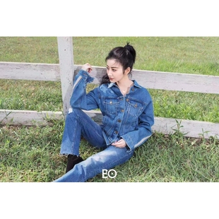 693wJ5130000 天使宽松牛仔外套女M 2019陈乔恩景甜同款 秋季