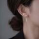 耳钉女2025年新款 潮耳线简约气质耳环冷淡风百搭耳链几何显瘦
