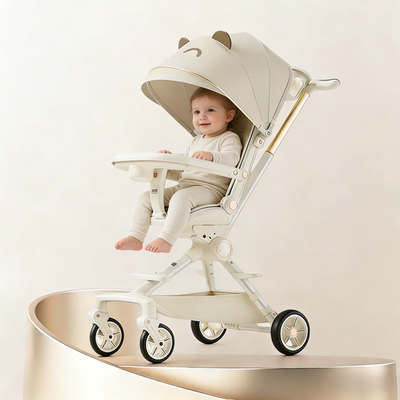 溜娃神器高景观可坐可躺宝宝手推车超轻便婴儿双向遛娃推车可折叠