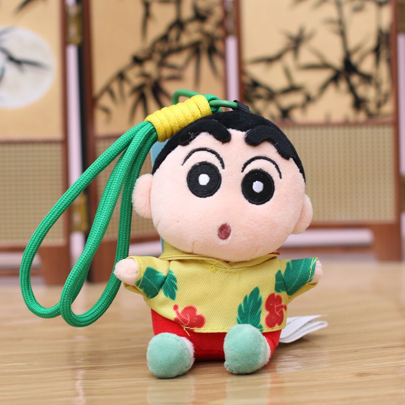 新款蜡笔小新挂件可爱毛绒玩偶公仔雨衣衬衫小新包包挂饰同学礼物