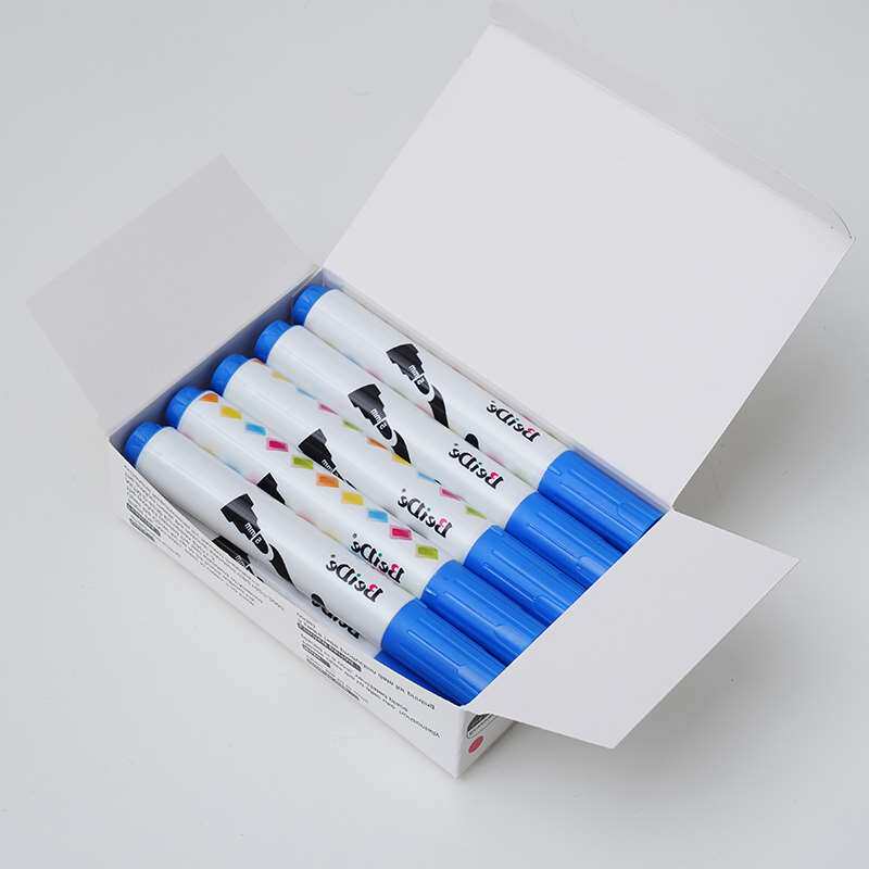 화이트 보드 펜 지울 수있는 대형 두꺼운 머리 칠판 펜 어린이 무독성 잉크 교사 수성 색상 빨간색 파란색 검정색 흰색