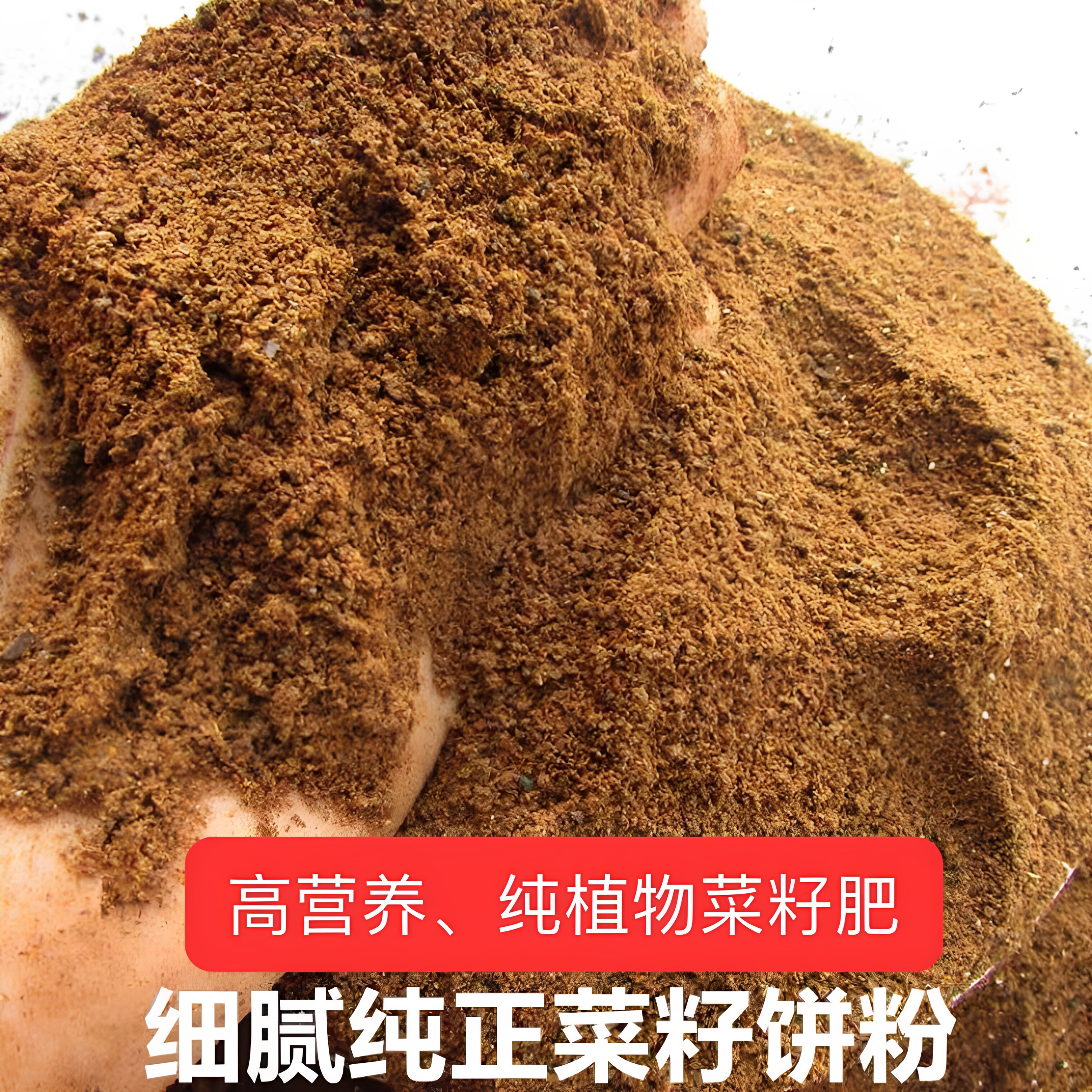 新鲜菜籽油饼粉种花钓鱼种菜发酵肥正宗喂鱼喂虾优质饲料菜籽饼肥