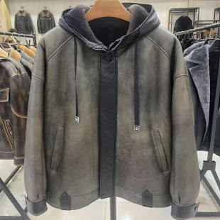 DICHUANG男士 皮毛一体 高端原生态落肩款
