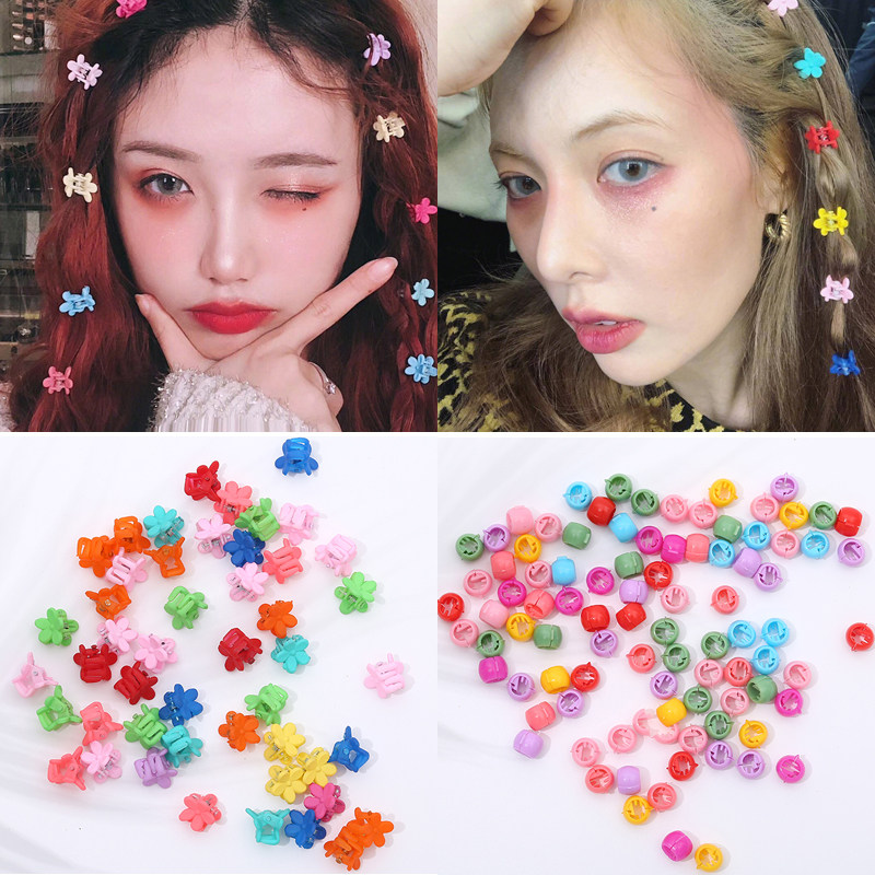泫雅风韩国网红糖果发夹抓夹婴儿彩色发卡女小花夹子儿童卡子头饰