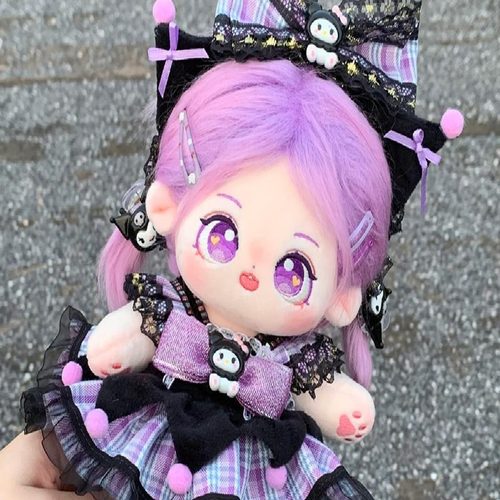 小朋友棉花娃娃女20cm正版公仔毛绒玩具女孩换装玩偶衣服生日礼物